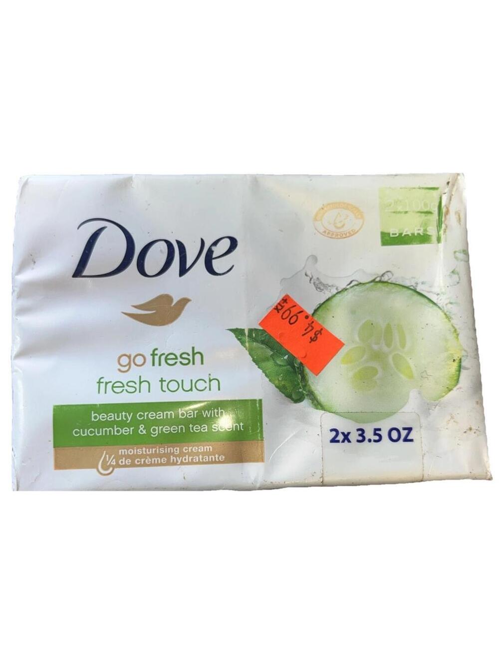 Dove Go Fresh Cucumber Green Tea 2 Bars 3.5 oz